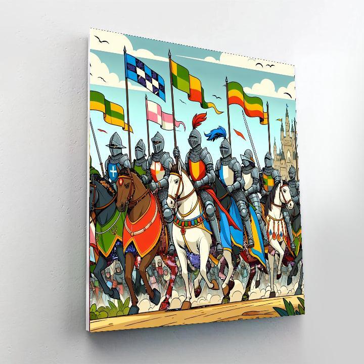 Brave Knights Of Valor Number Painting