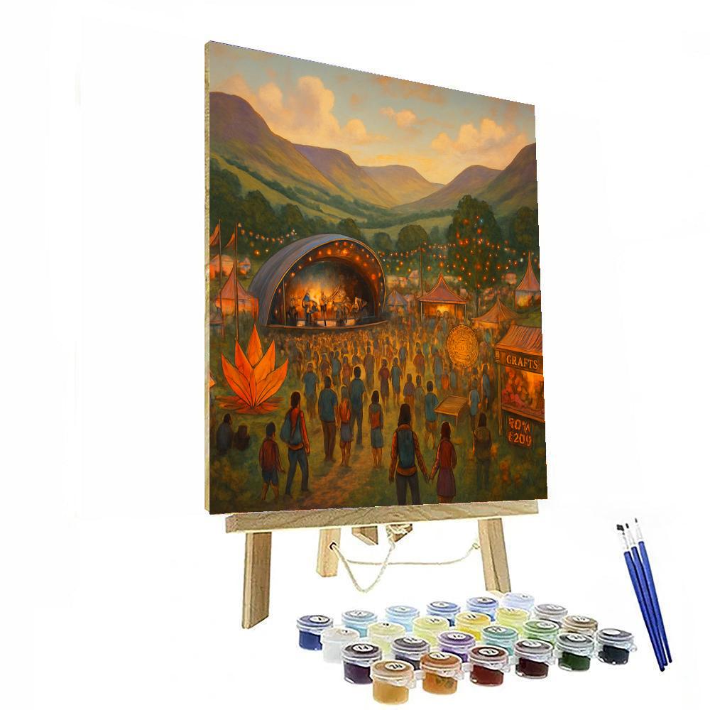 Green Man Festival - Brecon Beacons, Wales Painting Number Kit