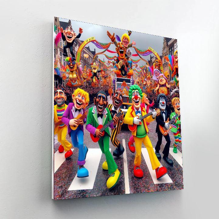 The Carnival Of Aalst - Belgium Paint By Color