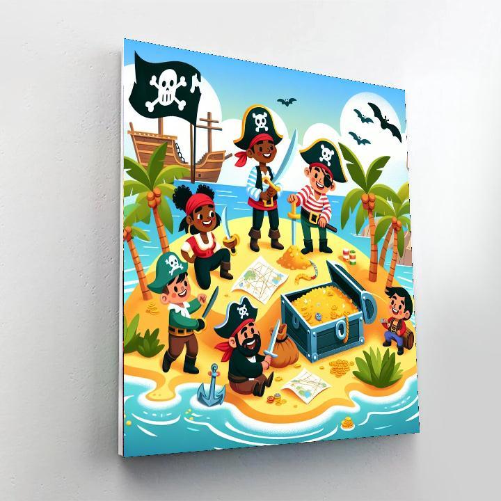Adventure On Treasure Island Paint By Numbers