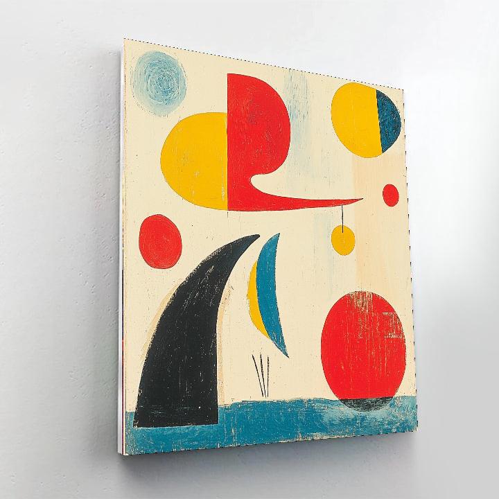 Joan Miró Inspired Joyful Play Of Shapes  Paint By Numbers Art