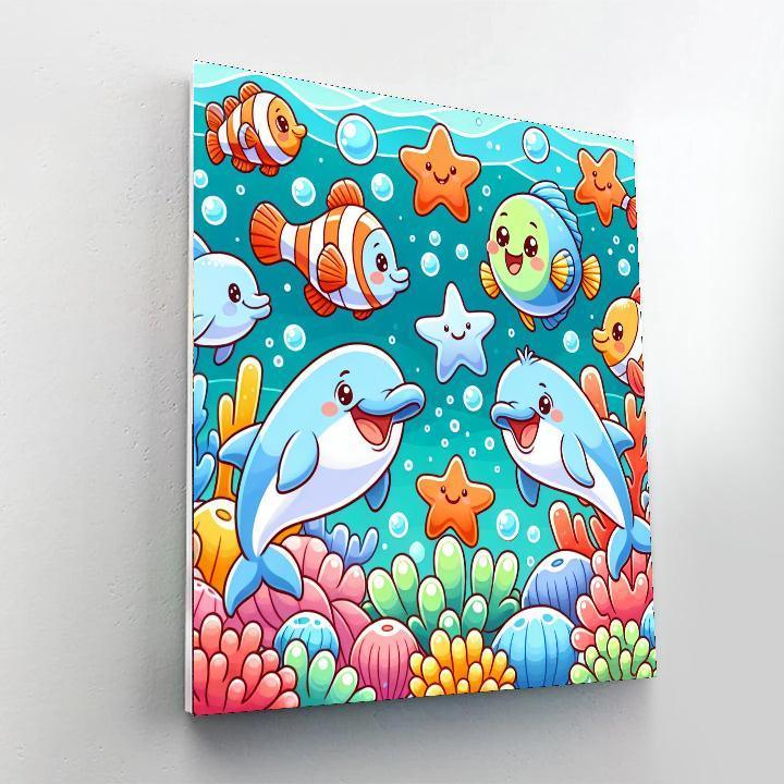 Silly Sea Creature Games DIY Paint By Numbers
