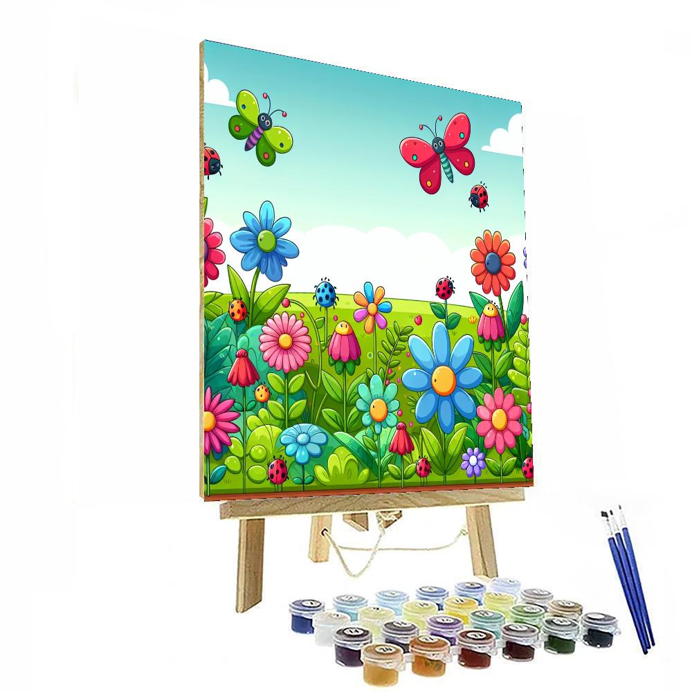 Charming Garden Exploration Numbered Painting Kits