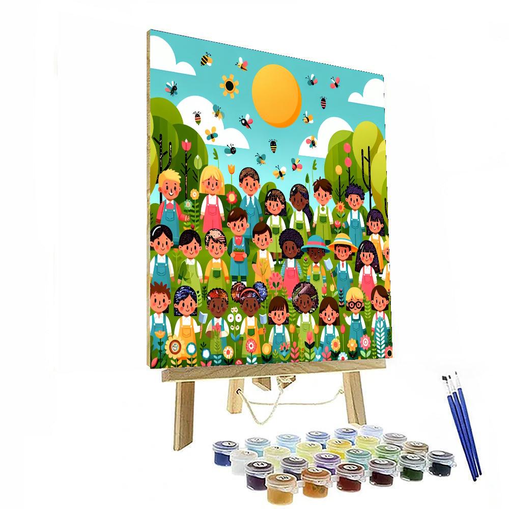 Garden Guardians Number Painting