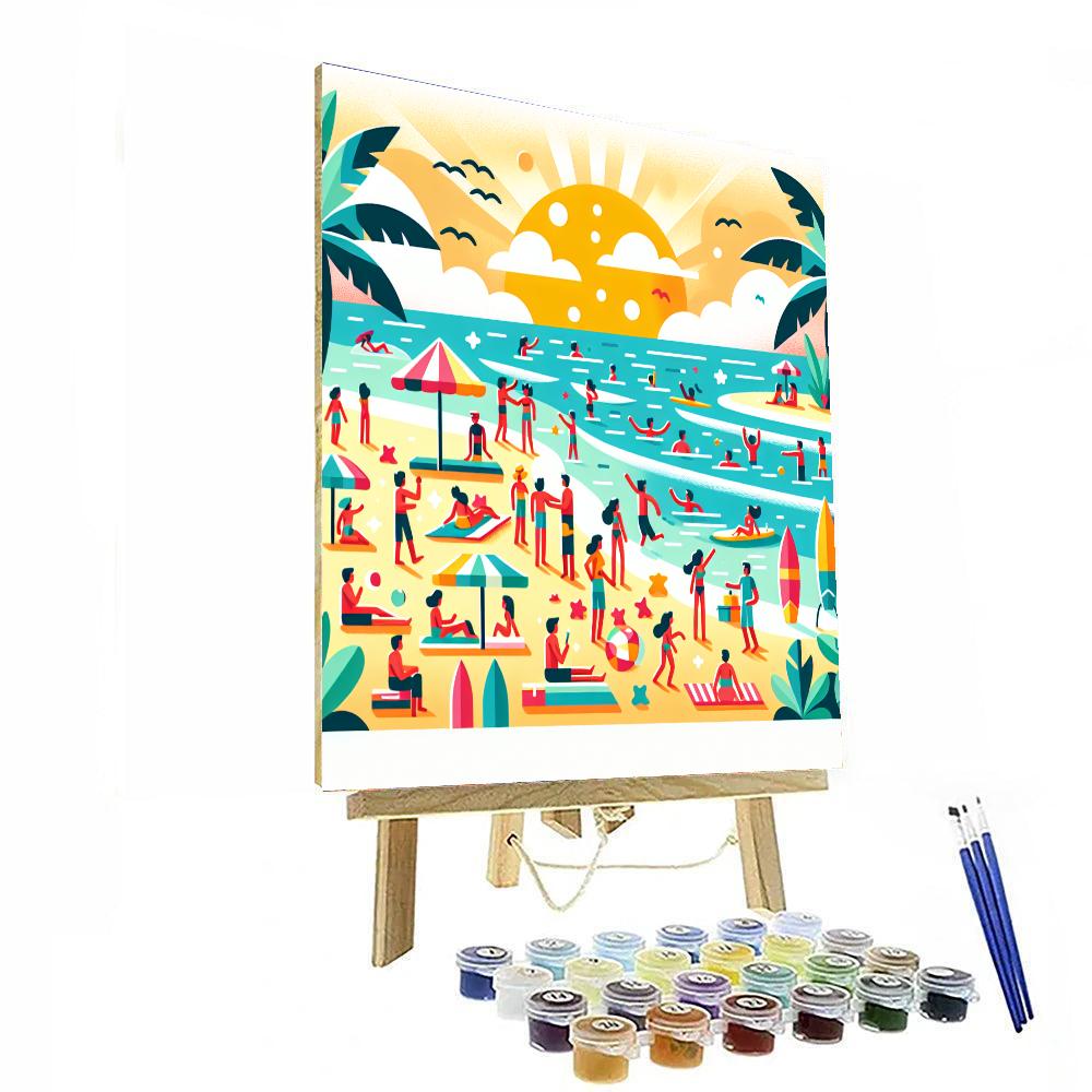 Tropical Beach Bash Paint By Color