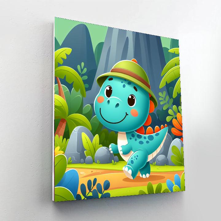 Curious Dino Explorer Numbered Painting Kits