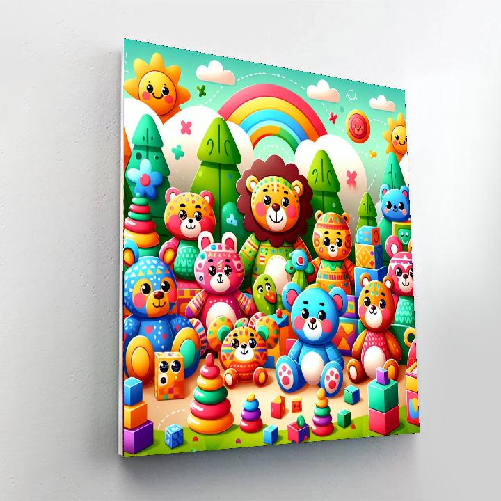 Charming Toy Land Paint By Numbers