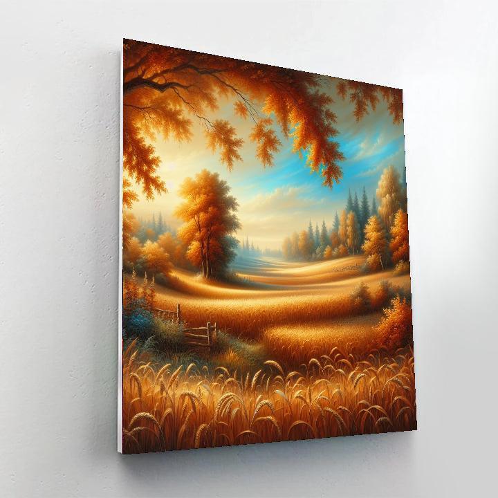 Charming Autumn Fields Paint By Color