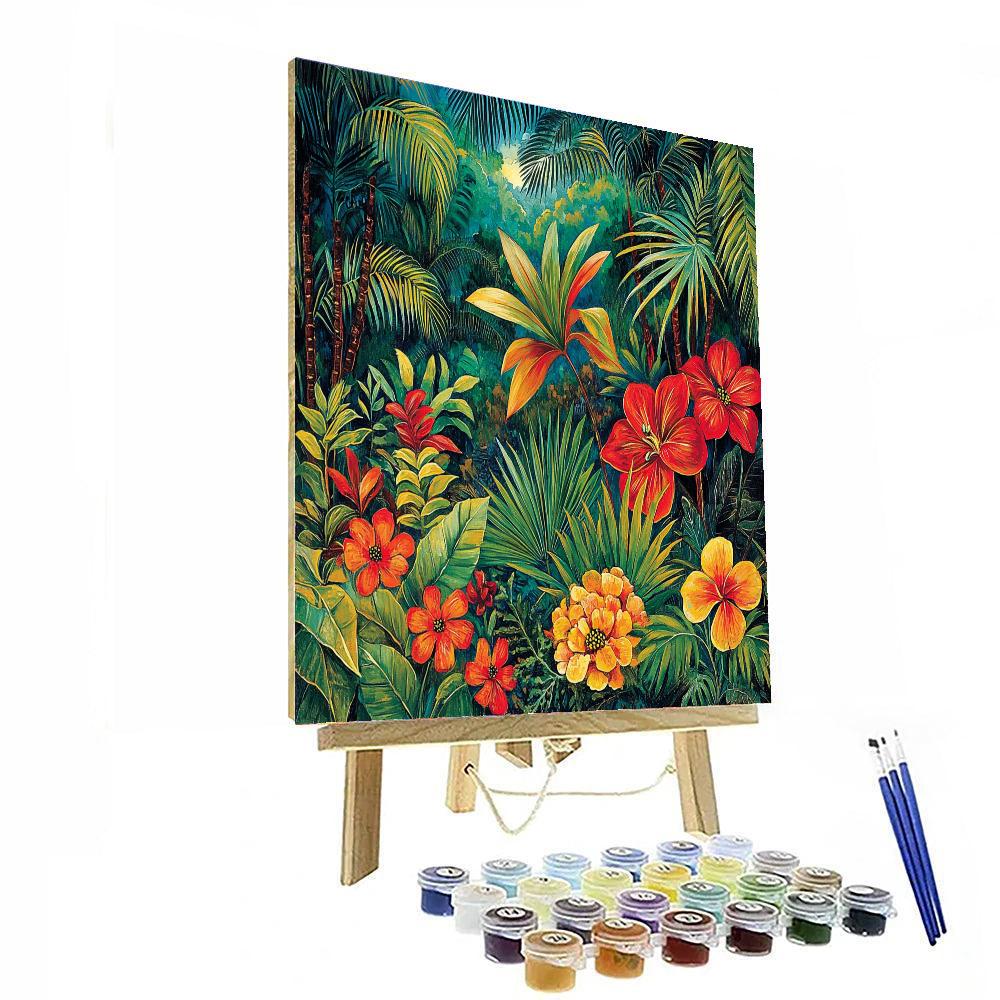 Frida Kahlo Inspired Tropical Fusion  Paint By Color