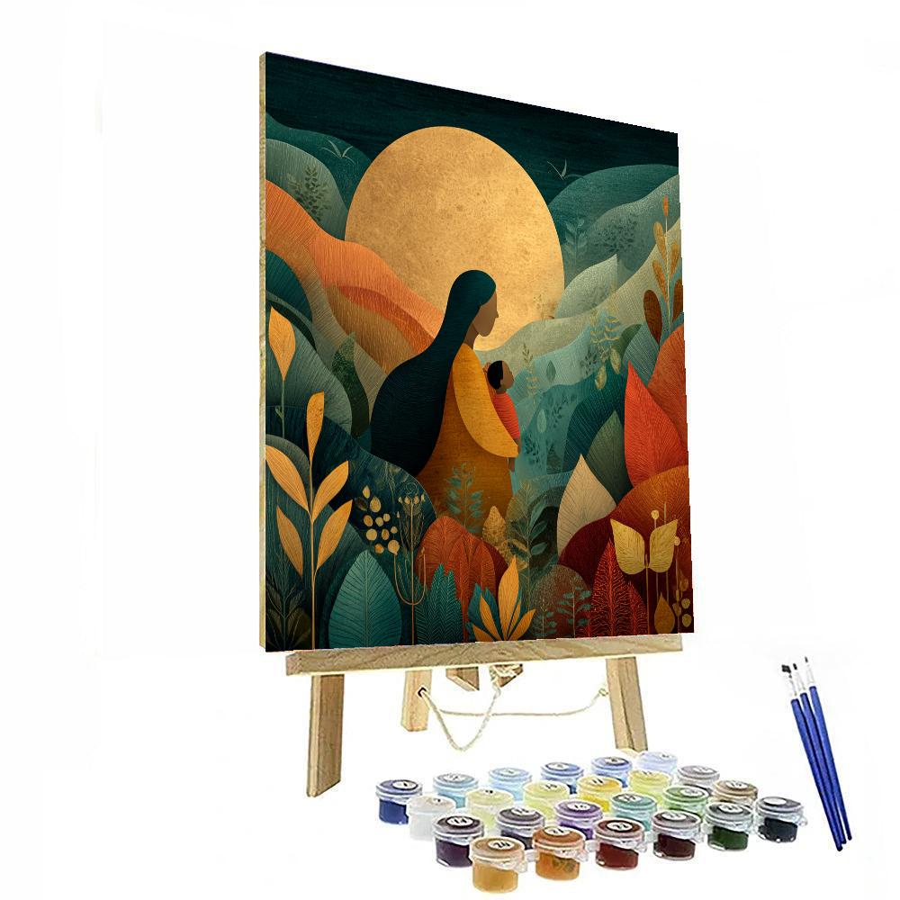 Embrace Of Mother Earth Painting Number Kit