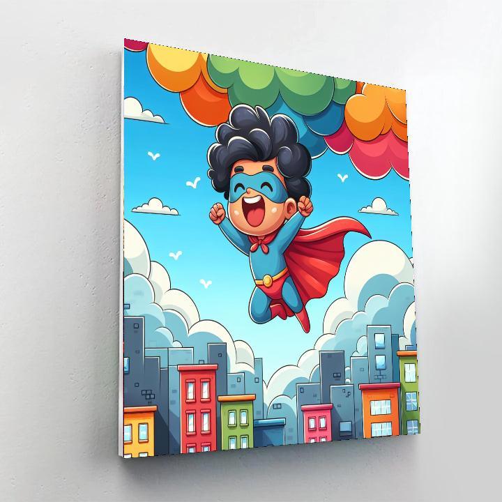Little Superheroes Painting Number Kit