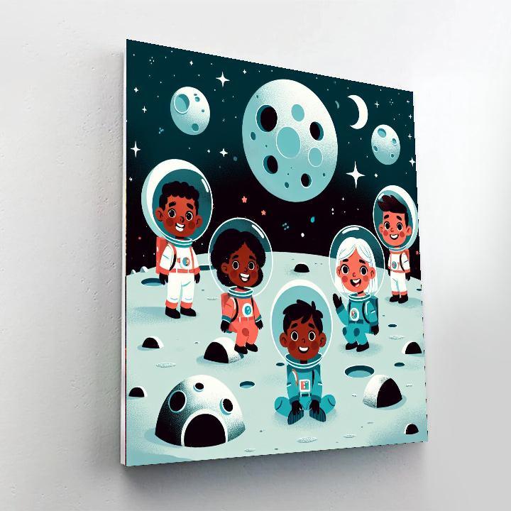 Lunar Discovery Mission Paint By Numbers Art