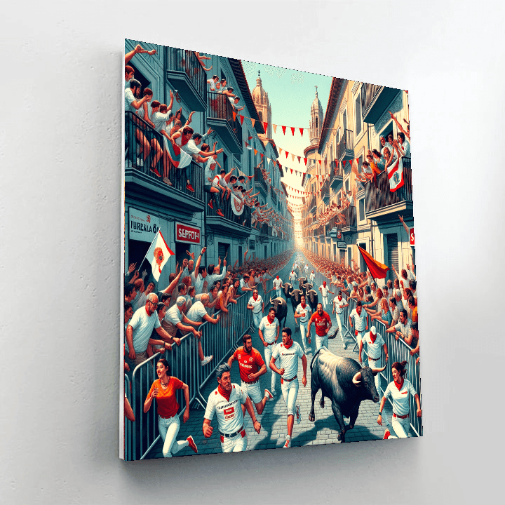 San Fermín Festival - Pamplona Paint By Color