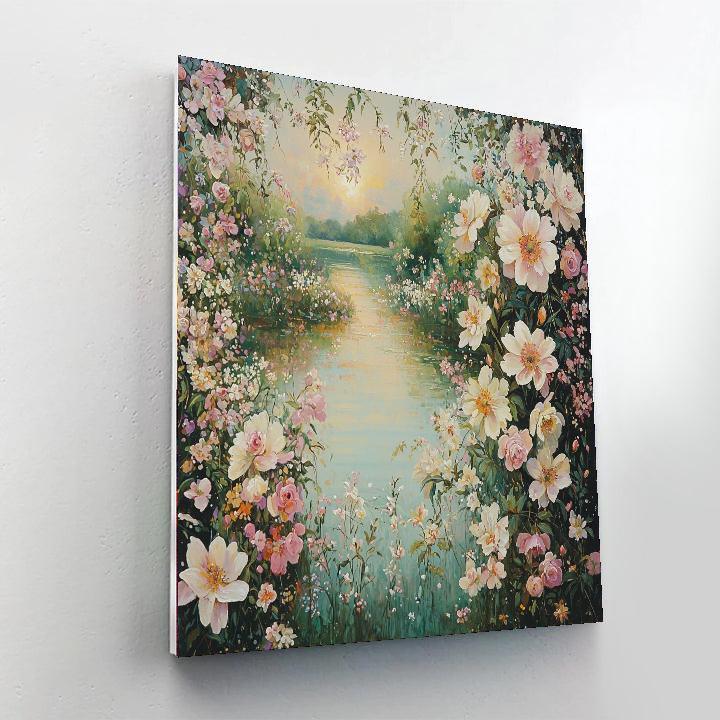 Sandro Botticelli Inspired Renaissance Garden Reverie  Painting By Numbers Kit