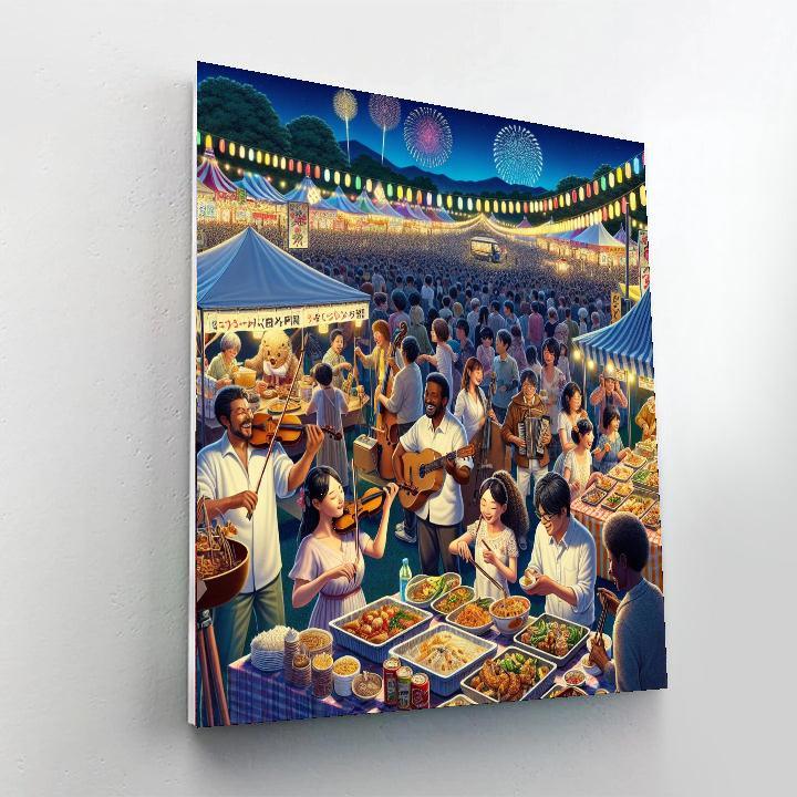 Sapporo Summer Festival - Sapporo, Japan Painting Number Kit