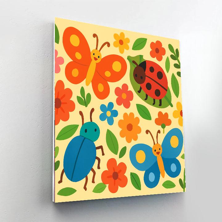 Insect World Adventure Painting By Numbers Kit