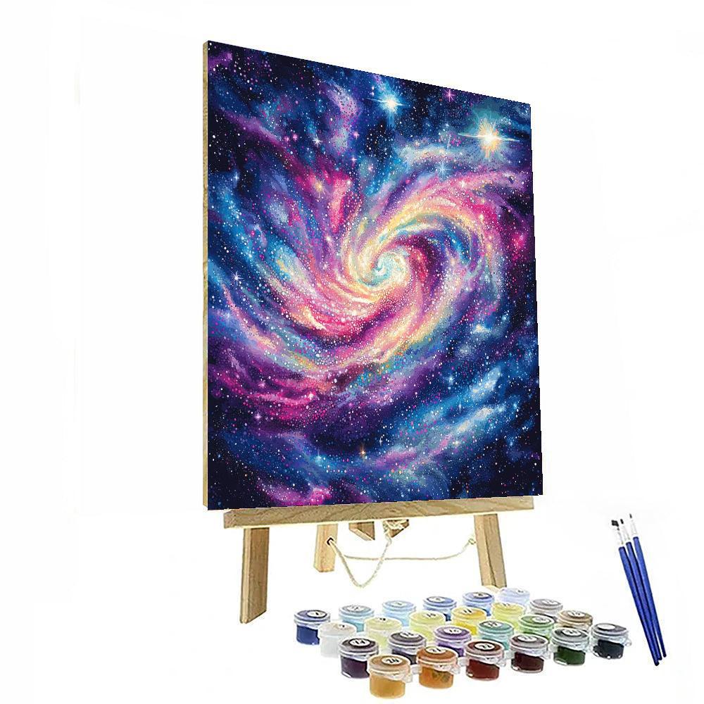 Georges Seurat Inspired Luminous Galaxy  Numbered Painting Kits