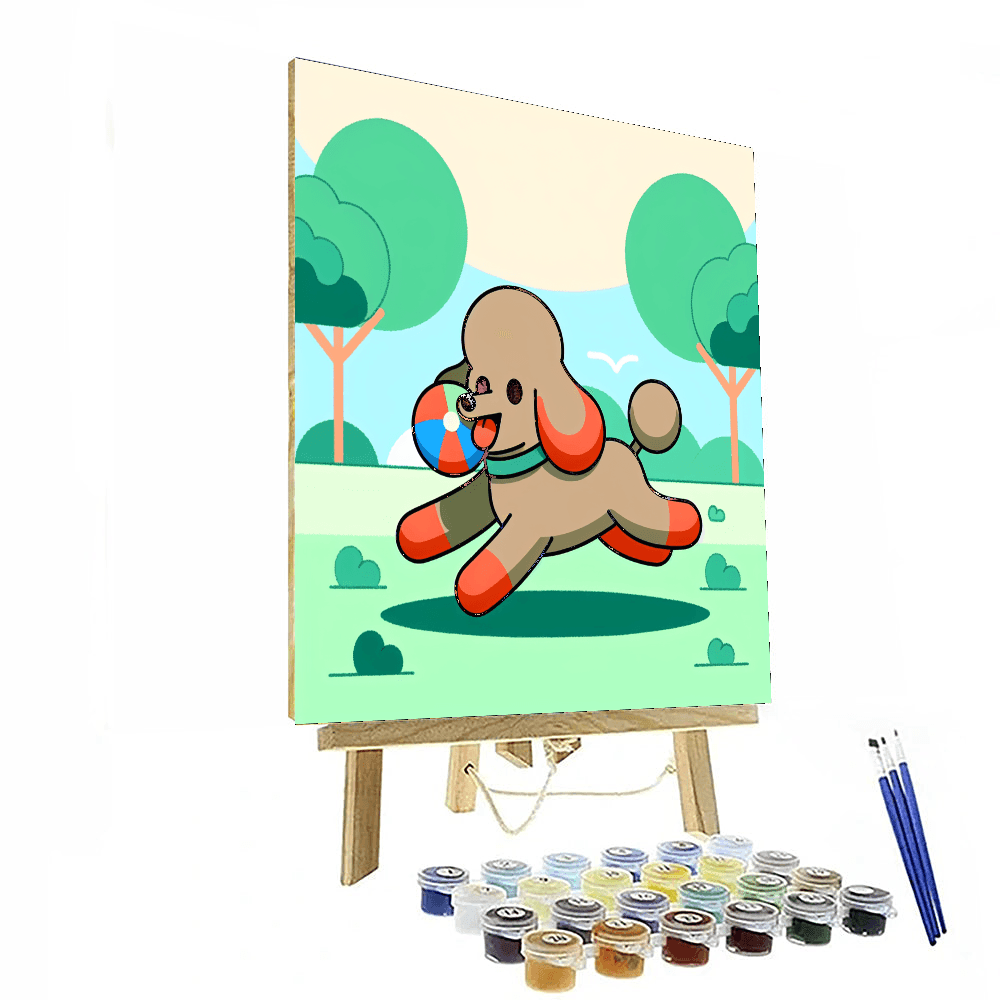 Playful Poodles Paint By Numbers Kits