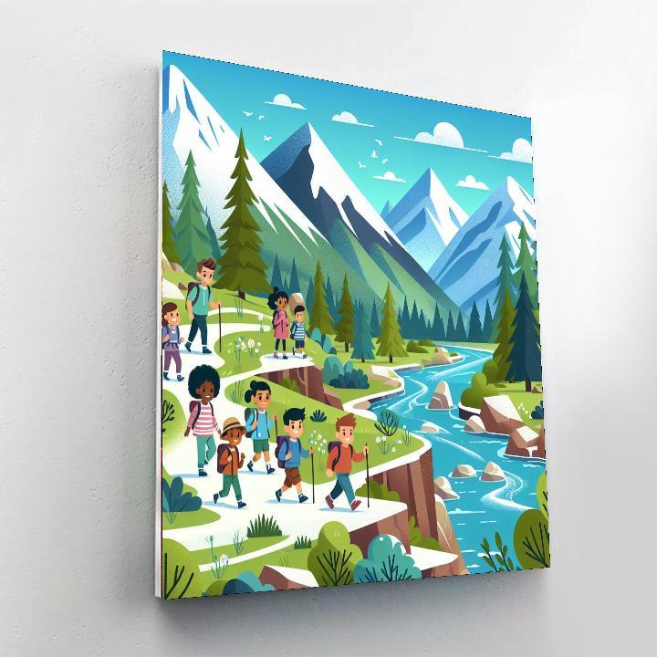 Majestic Mountain Expedition Paint By Numbers