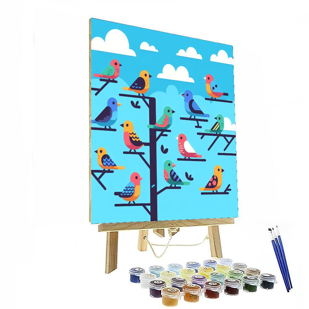 Artful Aviary Enchantment Numbered Painting Kits