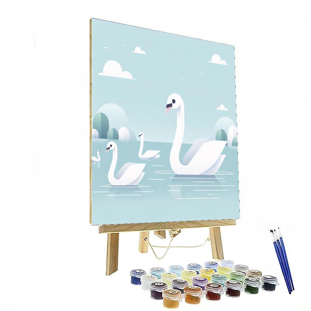 Swan Serenade Paint By Color