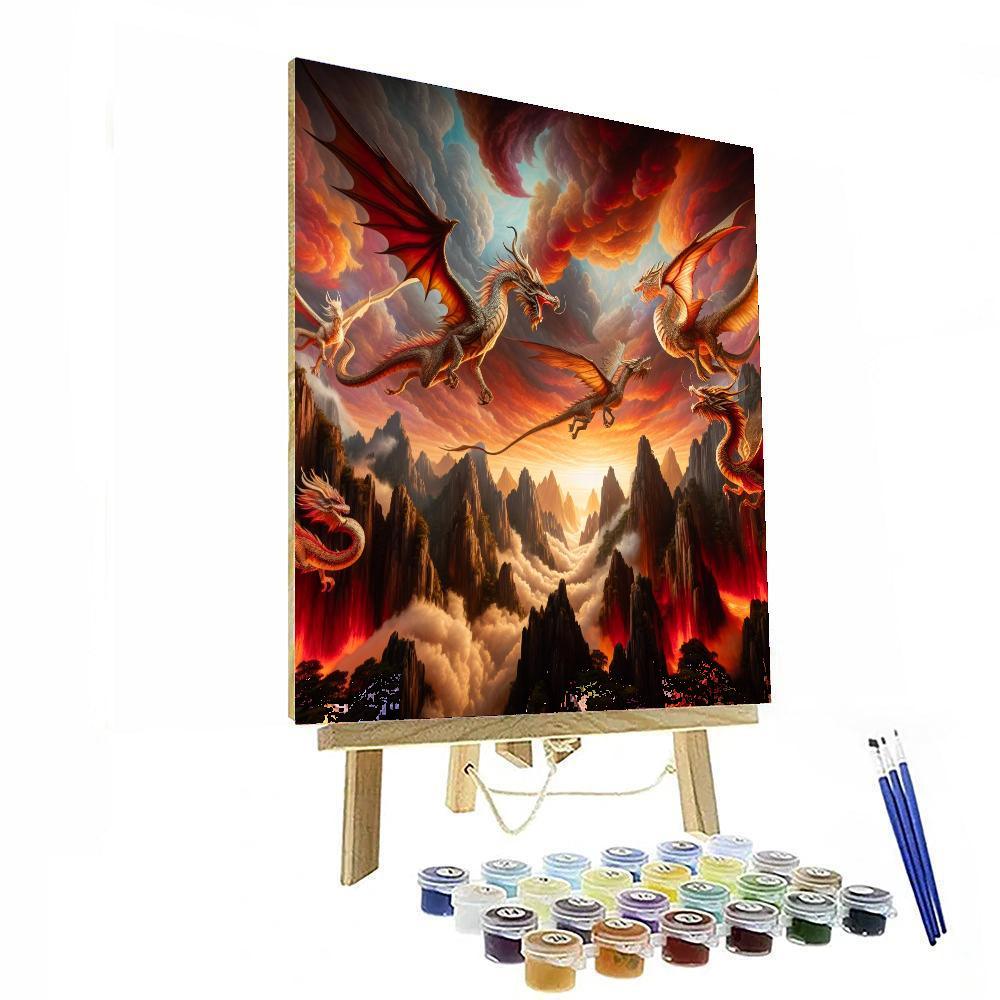Fantasy Dragon Haven Paint By Number