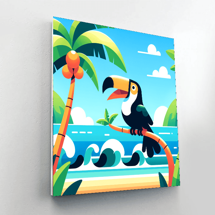 Tropical Island Exploration Paint By Numbers