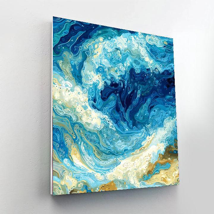 Georges Seurat Inspired Luminous Underwater Dreams  Paint By Numbers Kits