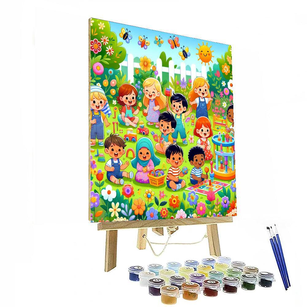 Sunny Garden Playtime Numbered Painting Kits