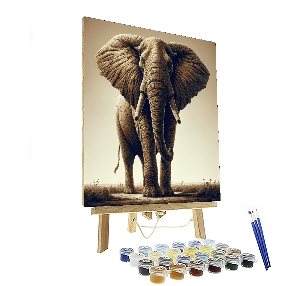 Regal Elephant Majesty Number Painting