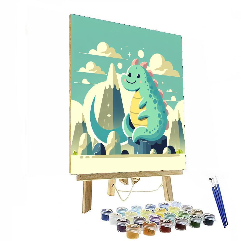Mystical Mountain Dragon Paint By Numbers