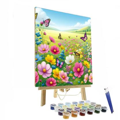Charming Meadow Scene Paint By Number