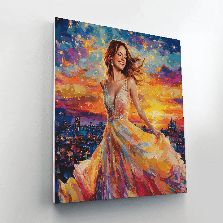 Emma Stone: The Dazzling Star Of La La Land Paint By Numbers