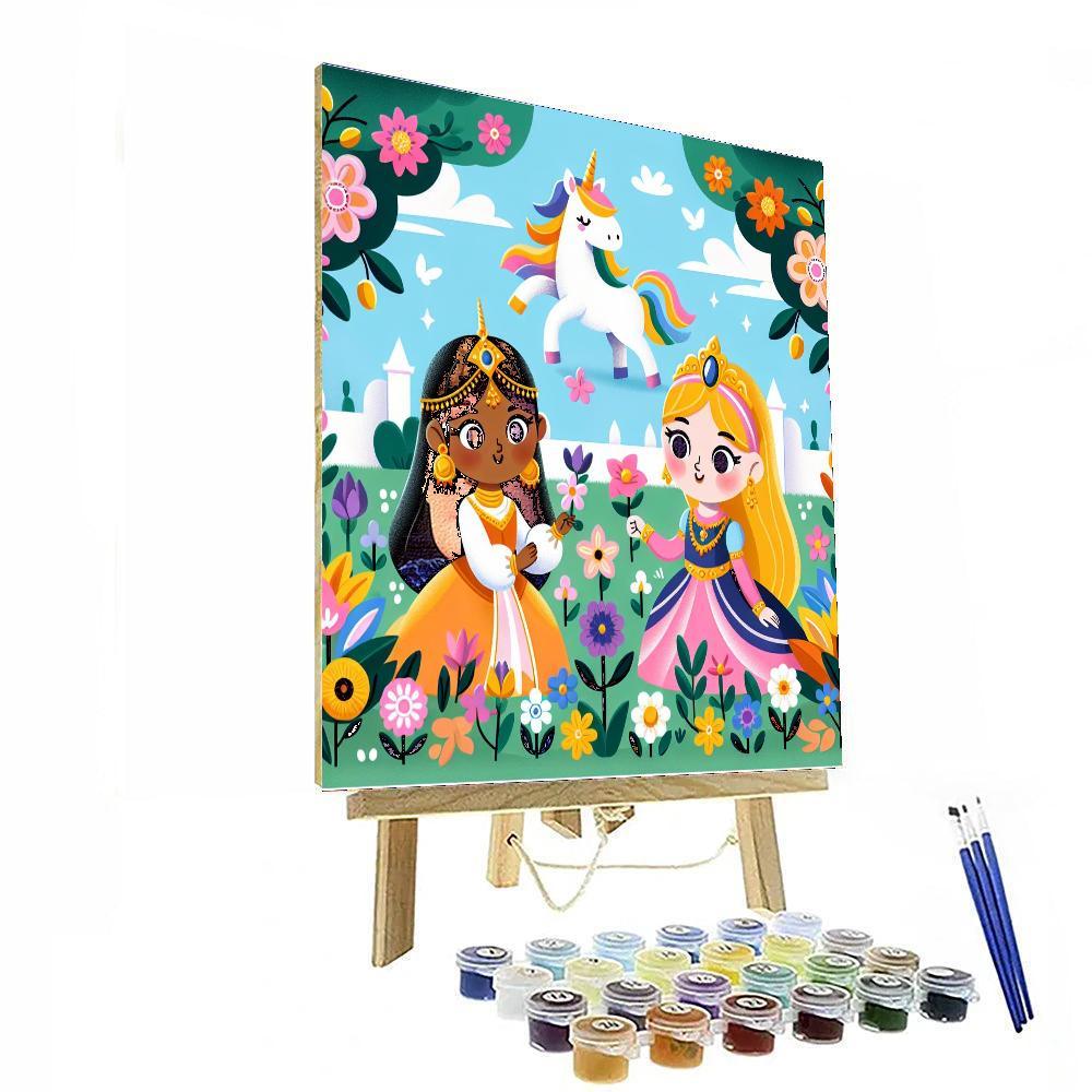 Fairytale Princesses Paint By Numbers Art