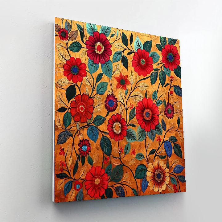 Frida Kahlo Inspired Soulful Flora Fusion  Painting Number Kit