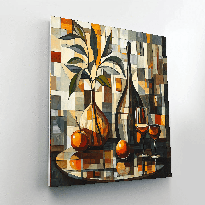 Charles Demuth Inspired Vintage Jazz Lounge  Paint By Color