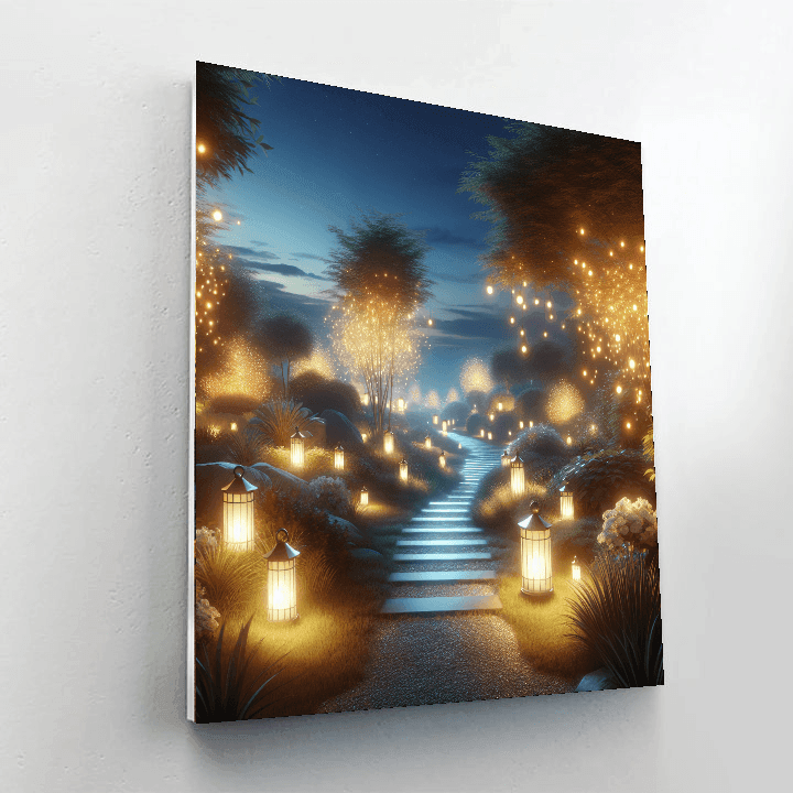 Mystic Lantern Path Number Painting