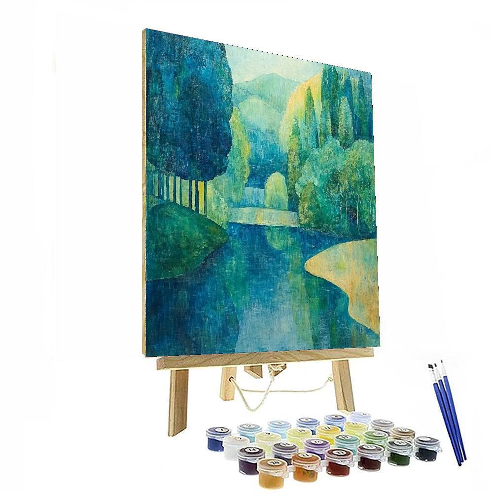 Paul Cézanne Inspired Charming Stillness  Paint By Numbers Art
