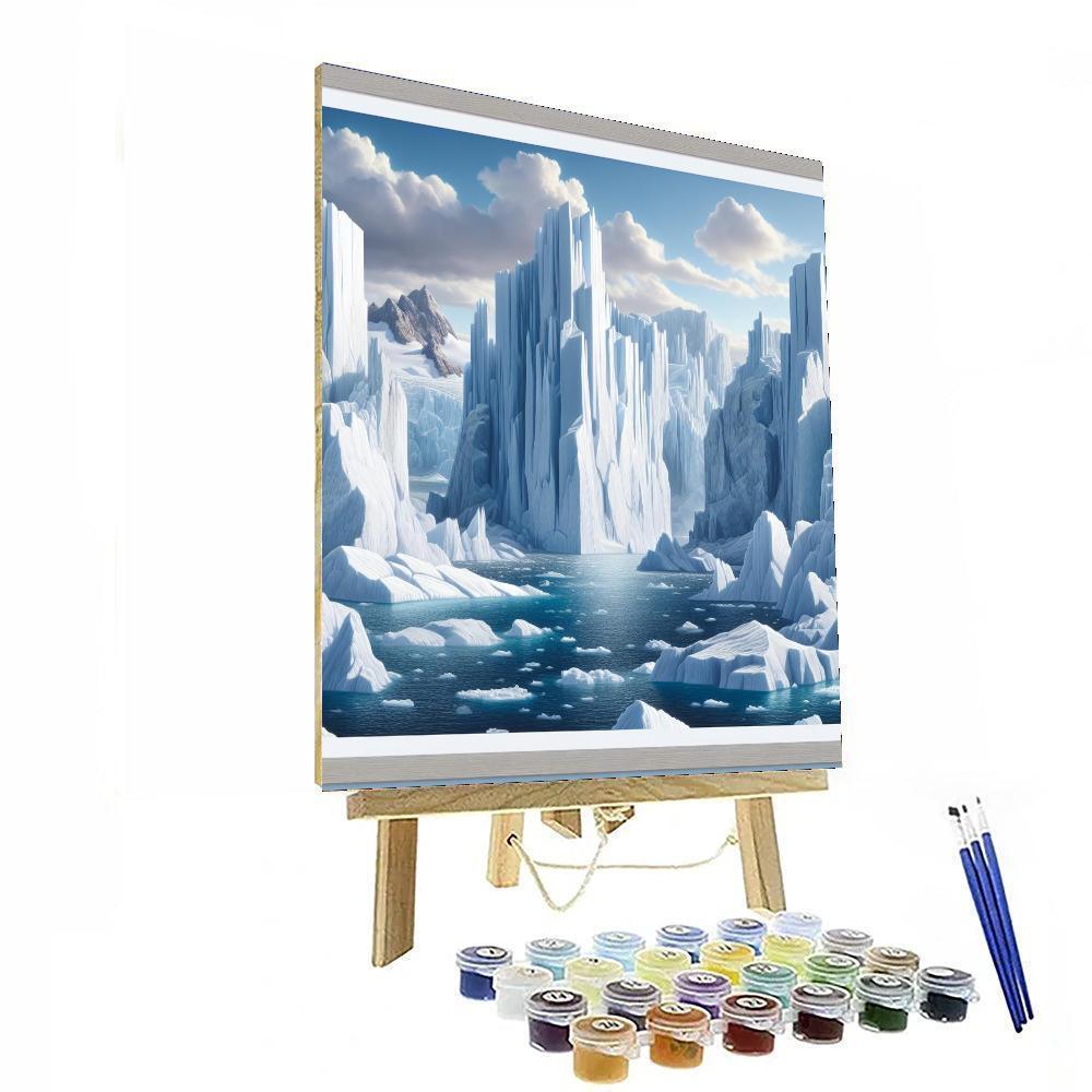 Majestic Iceberg Wilderness Paint By Color