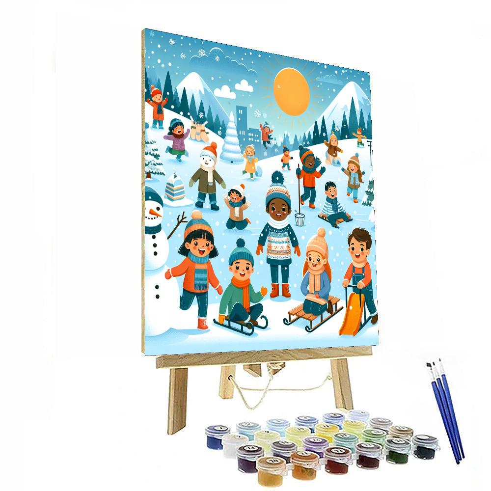 Wonderful Winter Activities Painting By Numbers Kit