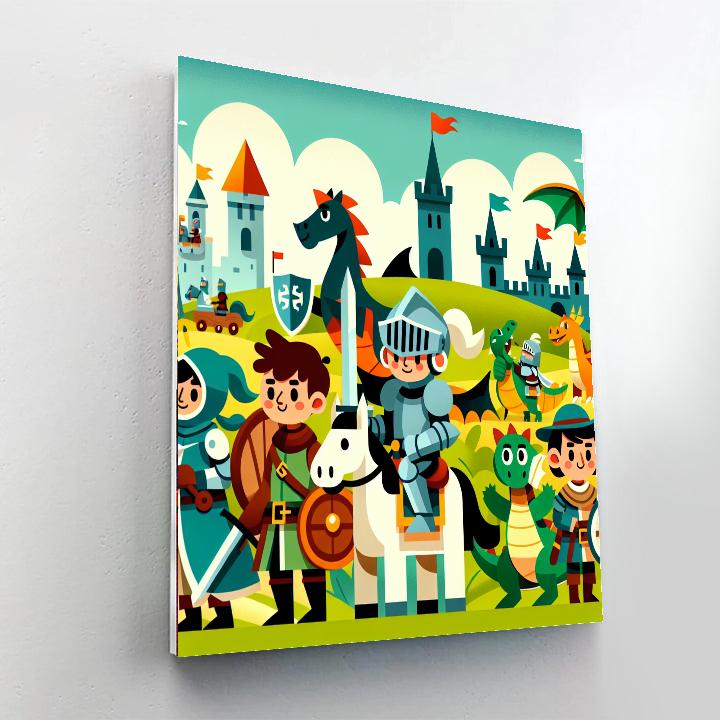 Knight's Legendary Quest Paint By Numbers Kits