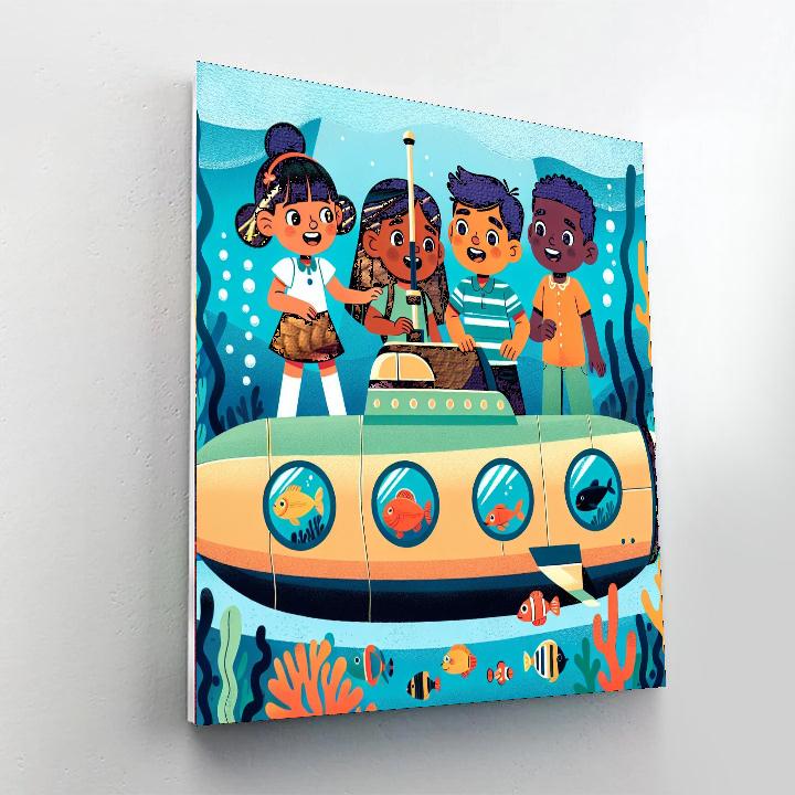 Deep Sea Exploration Paint By Numbers Art