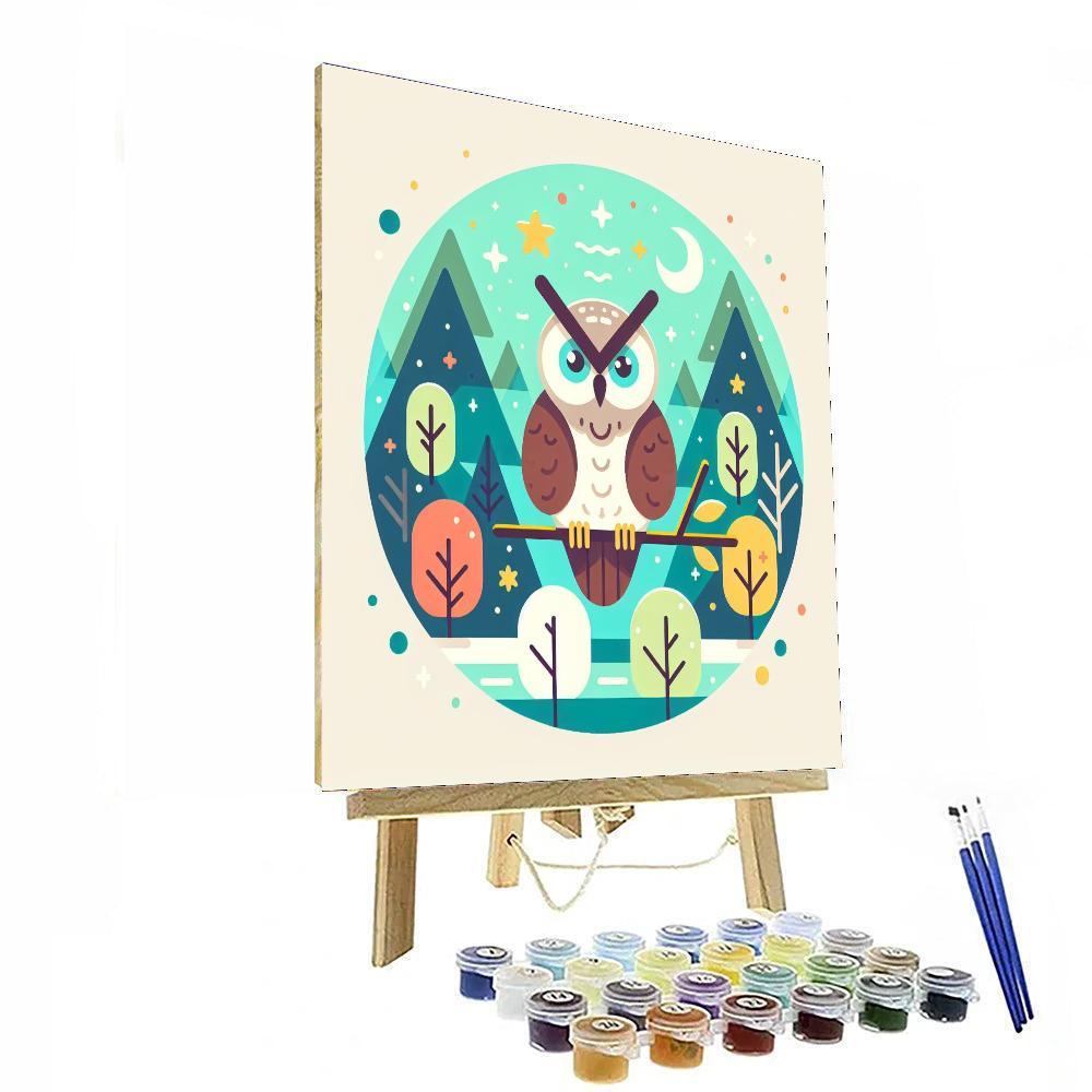 Forest Guardians Owl Painting By Numbers Kit
