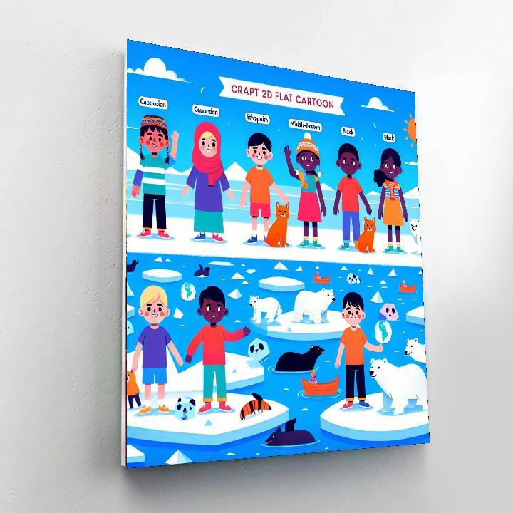 Artic Animal Rescue Paint By Number