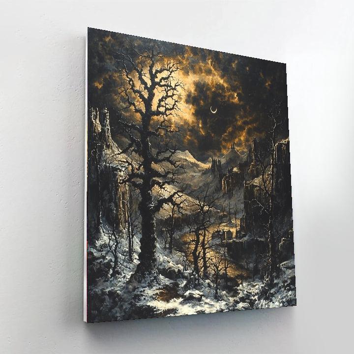 Henry Fuseli Inspired Gothic Winter's Breath  Painting By Numbers Kit