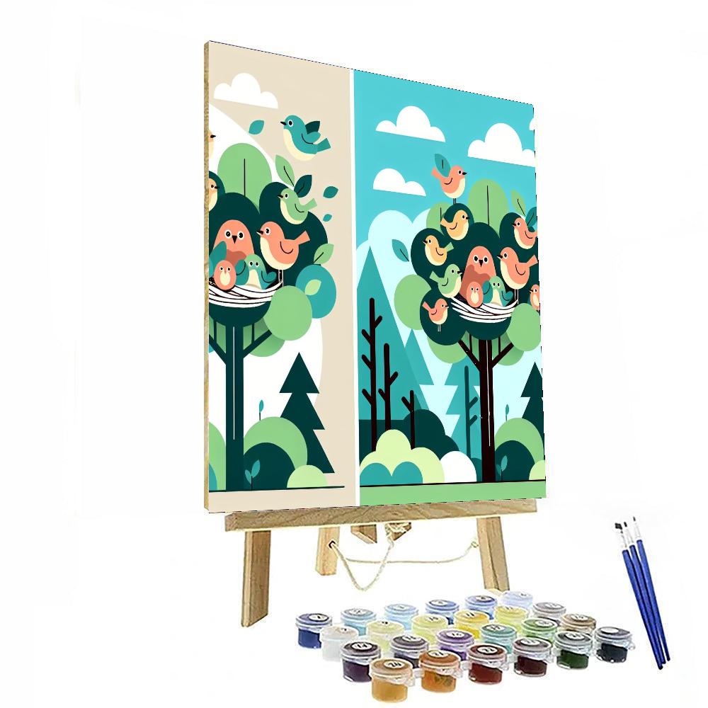 Nature's Nest Numbered Painting Kits