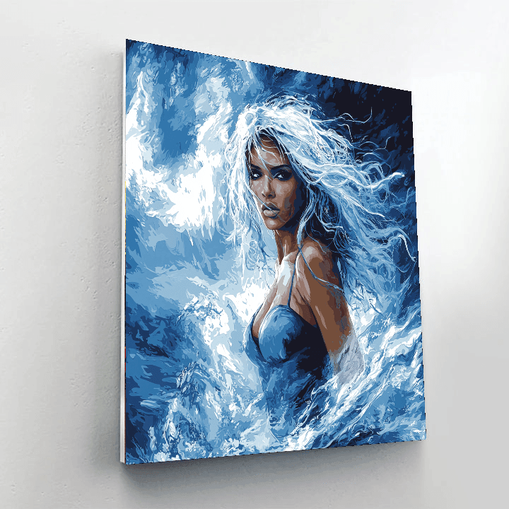 Halle Berry: The Graceful Force Of Storm Paint By Color