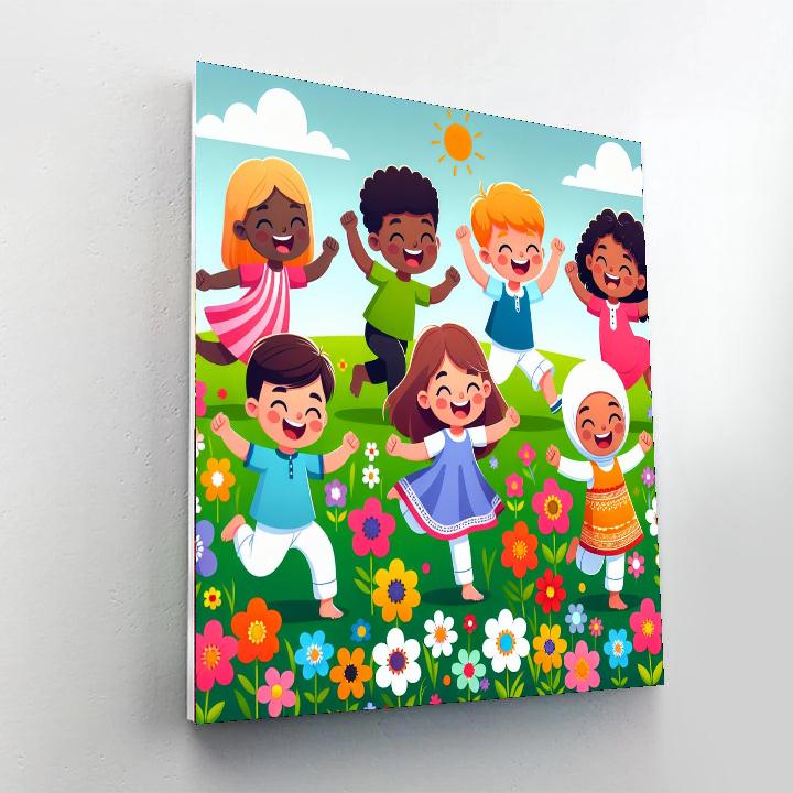 Joyful Springtime Celebration Paint By Numbers Art