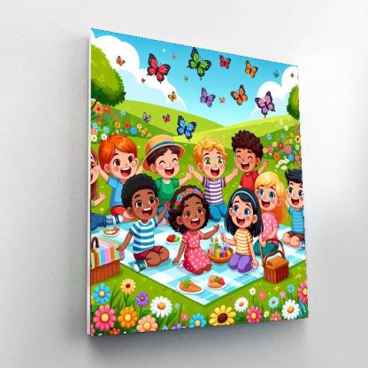 Magic Meadow Picnic Number Painting