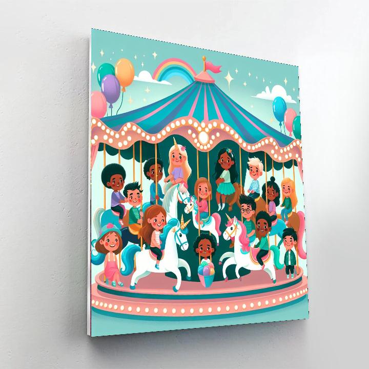 Enchanted Carousel Dreams Paint By Numbers